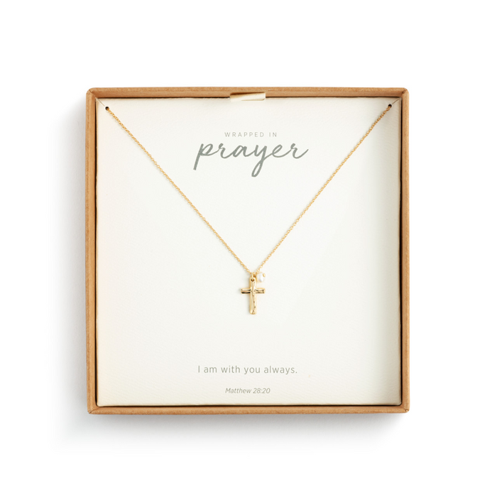 Dainty Cross Necklace in Gold-Lemons and Limes Boutique