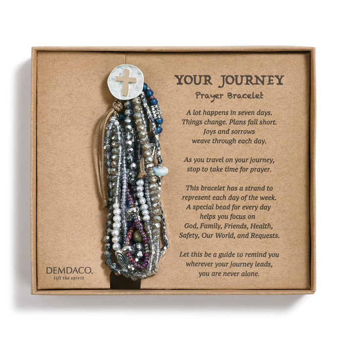 Gray Your Journey Prayer Bracelet-Lemons and Limes Boutique
