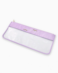 Lilac Script Mahjong Tile Bag-Lemons and Limes Boutique