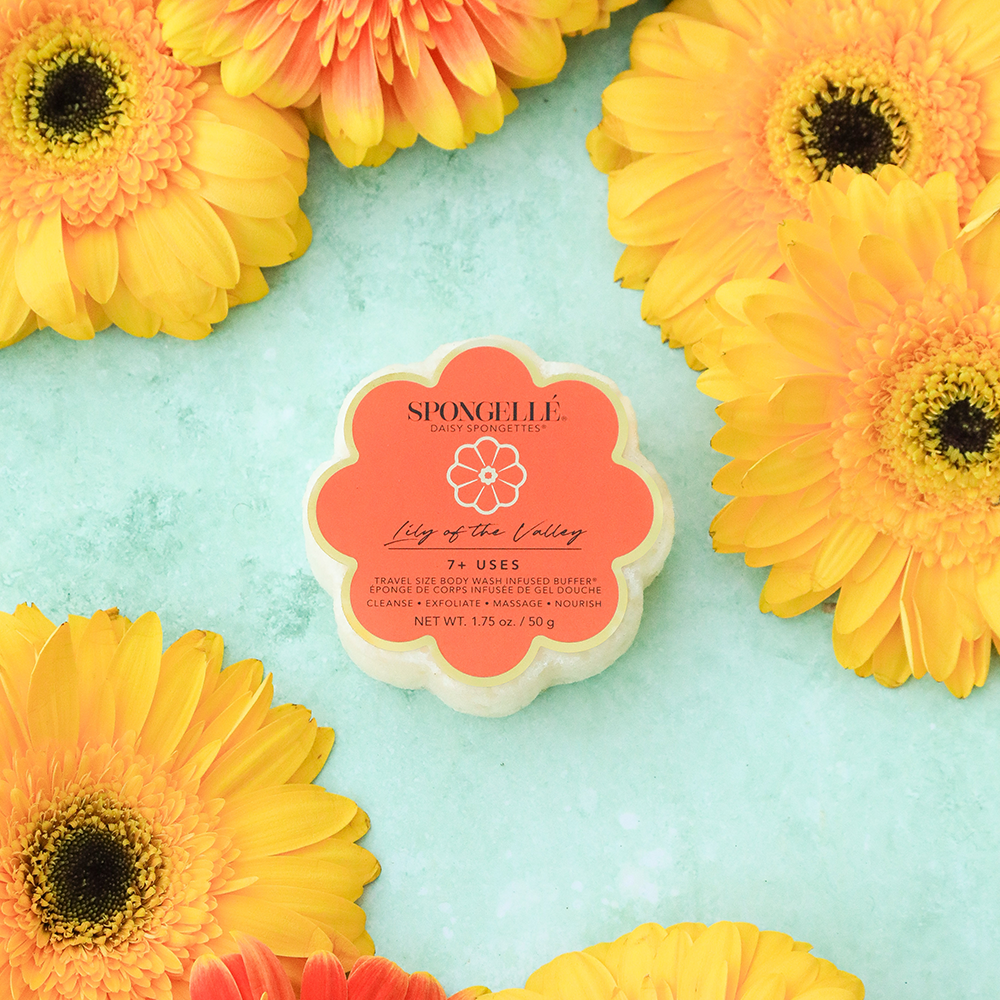 Lily of the Valley | Daisy Spongette-Body Wash Infused Buffer-Lemons and Limes Boutique