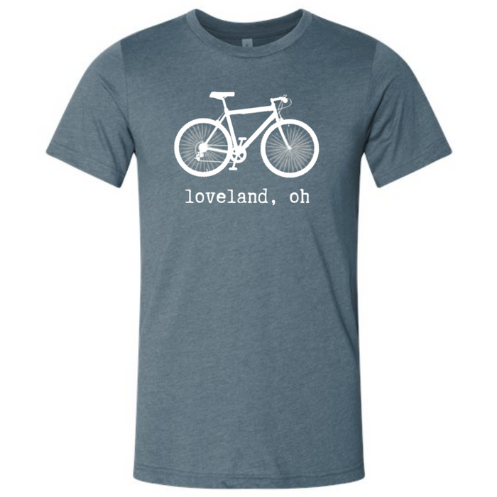Vintage Loveland Bike t-Shirt on Heather Slate-Lemons and Limes Boutique