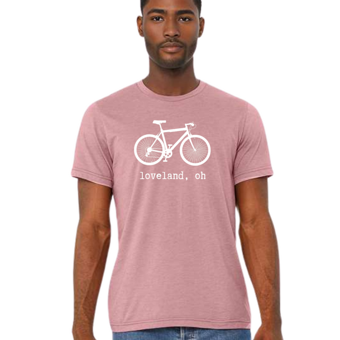 Vintage Loveland Bike t-Shirt on Heather Orchid-Lemons and Limes Boutique