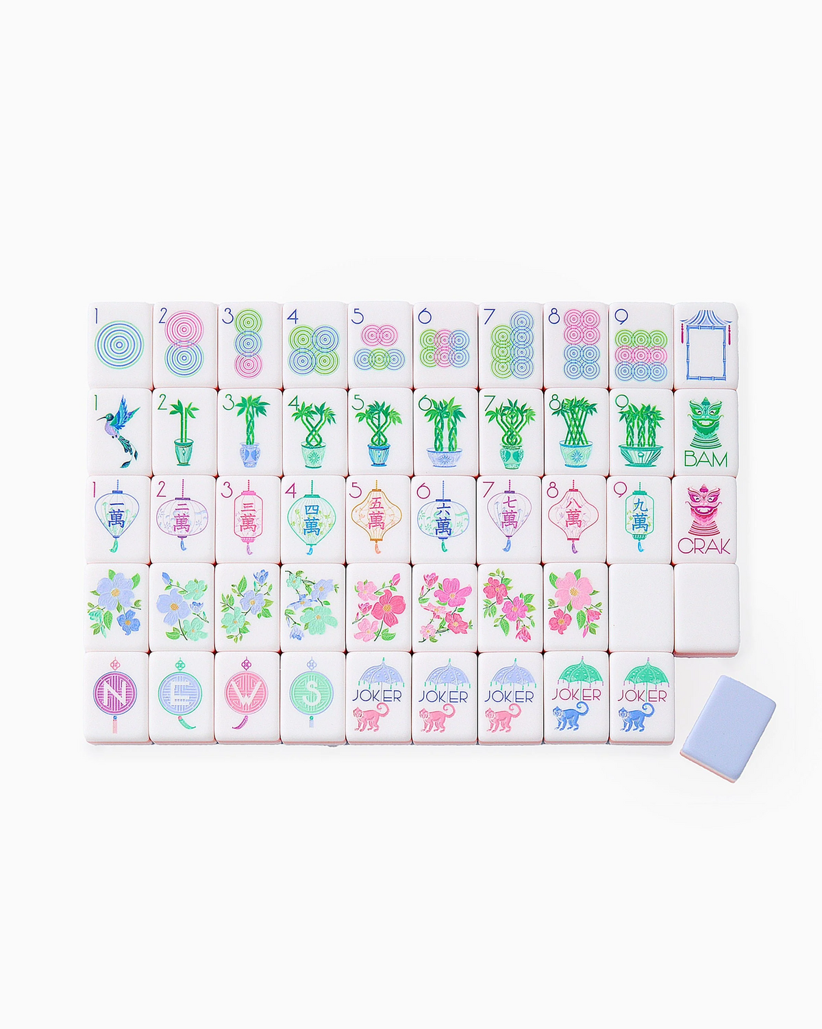 Luminaire Mahjong Tiles-Lemons and Limes Boutique