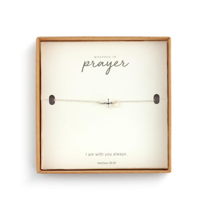 Dainty Cross Bracelet in Silver-Lemons and Limes Boutique