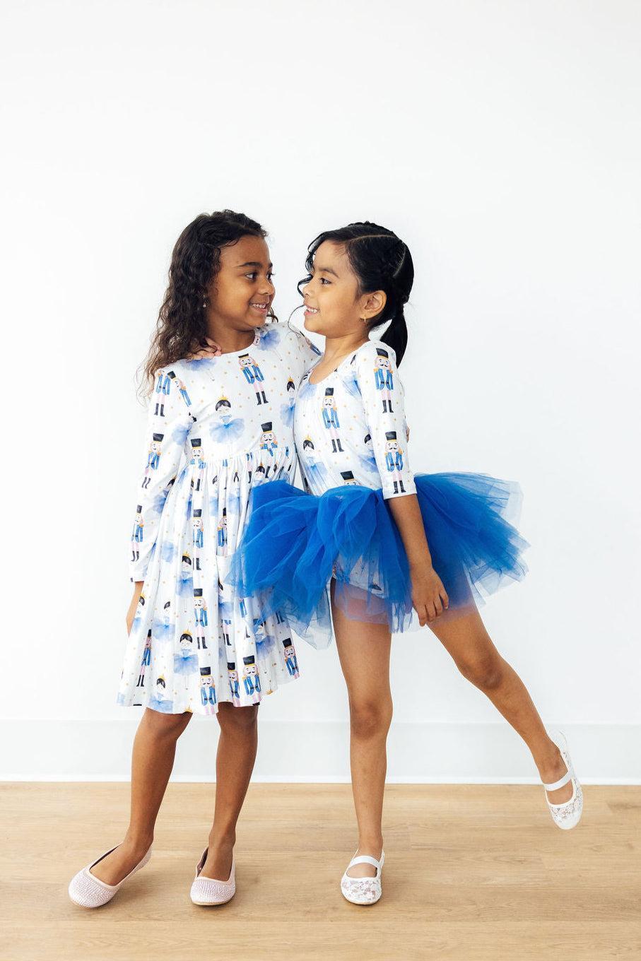 Waltz of the Snowflakes L/S Pocket Twirl Dress-Twirl Dress - Pocket - L/S-Lemons and Limes Boutique