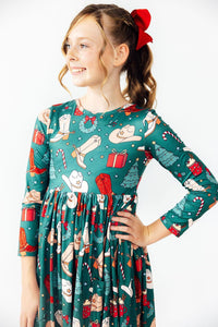 Western Wonderland L/S Pocket Twirl Dress-Twirl Dress - Pocket - L/S-Lemons and Limes Boutique