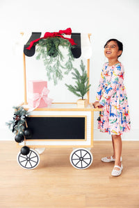 Jingle Saurus L/S Pocket Twirl Dress-Twirl Dress - Pocket - L/S-Lemons and Limes Boutique