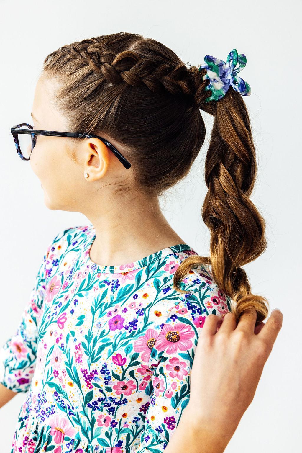 Vivid Garden 3/4 Sleeve Pocket Twirl Dress-Twirl Pocket Dress 3/4-Lemons and Limes Boutique