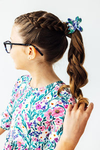 Vivid Garden 3/4 Sleeve Pocket Twirl Dress-Twirl Pocket Dress 3/4-Lemons and Limes Boutique