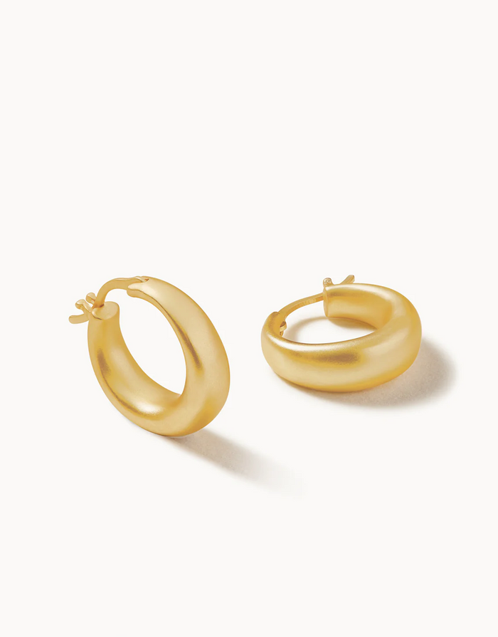 Mod Ballon Hoop Earrings Gold-Lemons and Limes Boutique