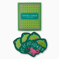 Monkey Joker Cocktail Napkins-Lemons and Limes Boutique
