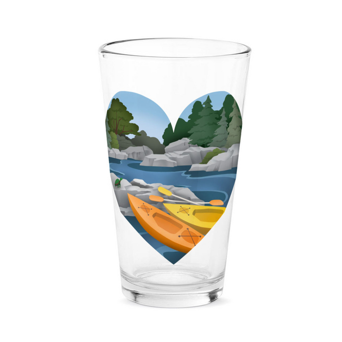 Kayak Pint Glass-Lemons and Limes Boutique