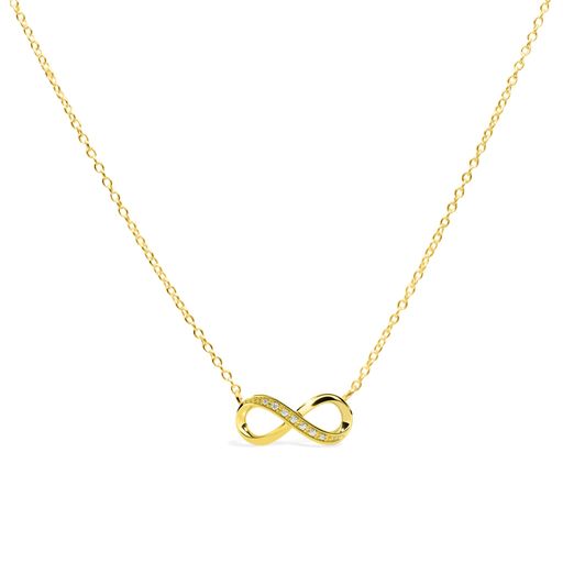 Charm & (Plain) Chain-Beyond Infinity Necklace-gold--Lemons and Limes Boutique