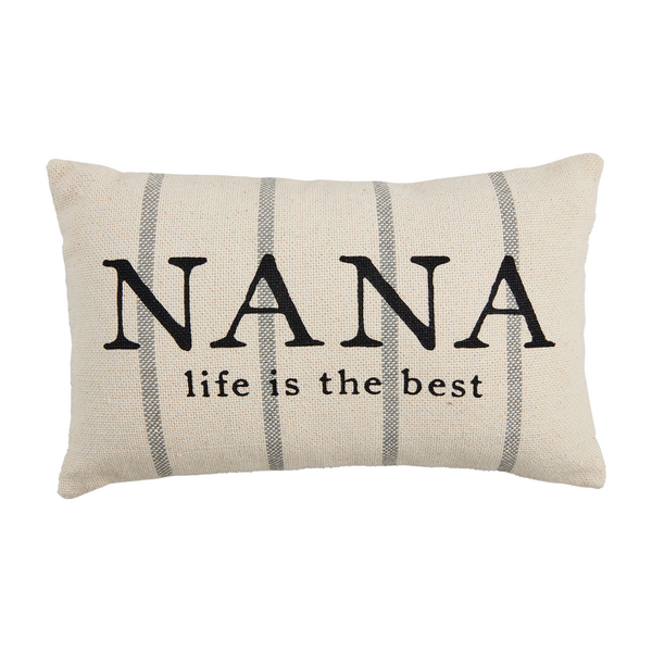 Nana Stripe Pillow--Lemons and Limes Boutique