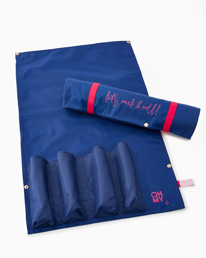 Navy Let's Rack & Roll Bag-Lemons and Limes Boutique