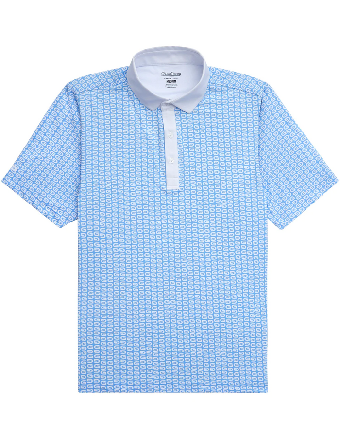 The Goodest Polo Blue Good Good Golf--Lemons and Limes Boutique