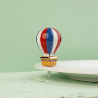 red, white and balloon (hot air balloon) mini my Nora Fleming