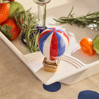 red, white and balloon (hot air balloon) mini my Nora Fleming