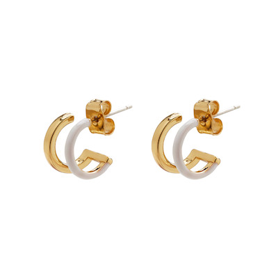 Double Hoop Huggie Earrings by Pura Vida