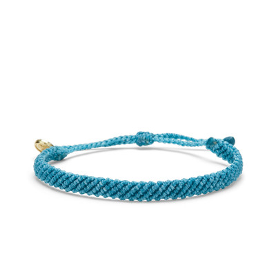 Half Flat Woven Bracelet in Pacific Blue by Pura Vida