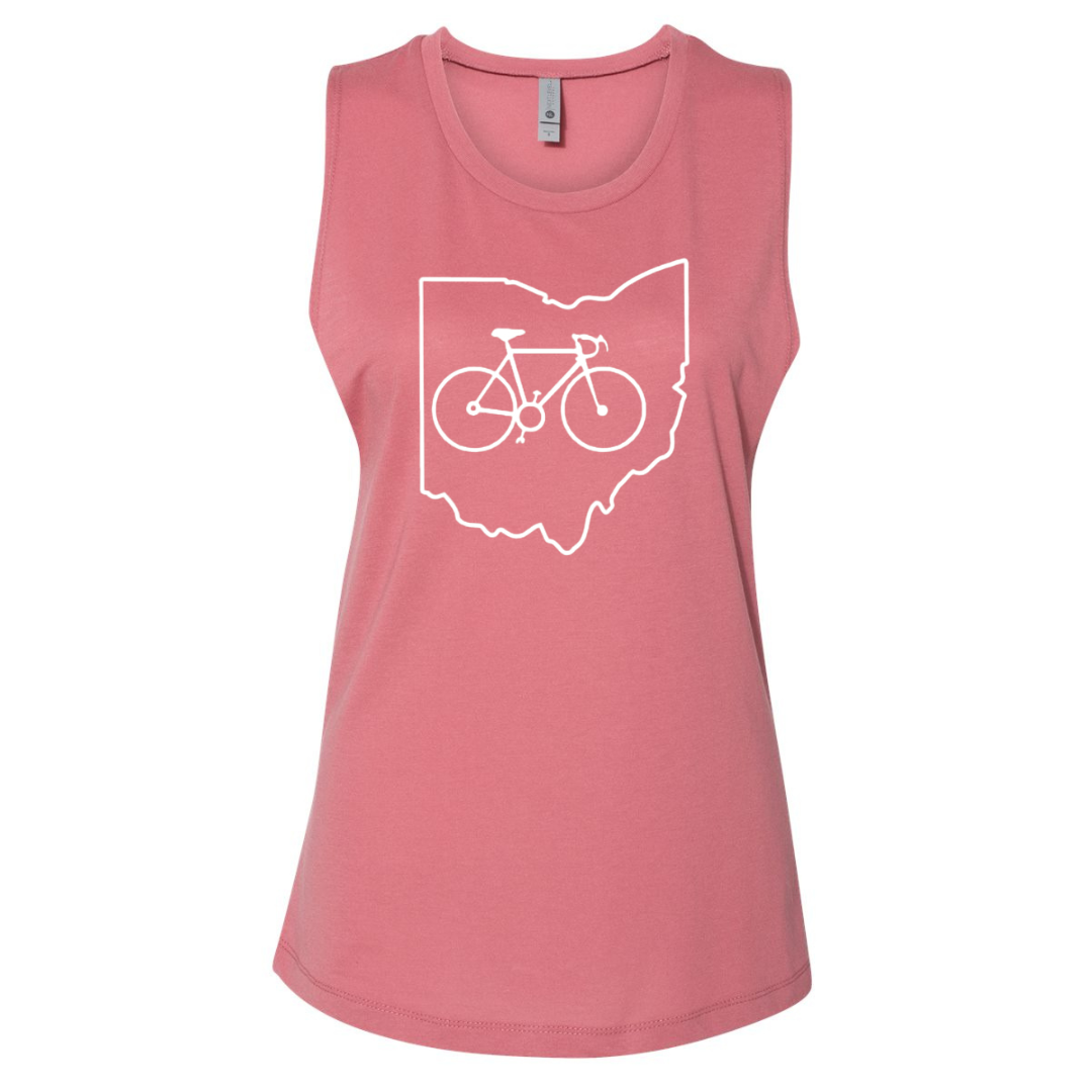 Ohio Bike Tank-Maroon-Lemons and Limes Boutique