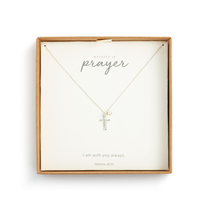 Dainty Cross Necklace in Silver-Lemons and Limes Boutique