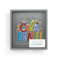 Celebrate Glass Ornament-Lemons and Limes Boutique