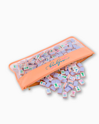 Peach Script Mahjong Tile Bag-Lemons and Limes Boutique