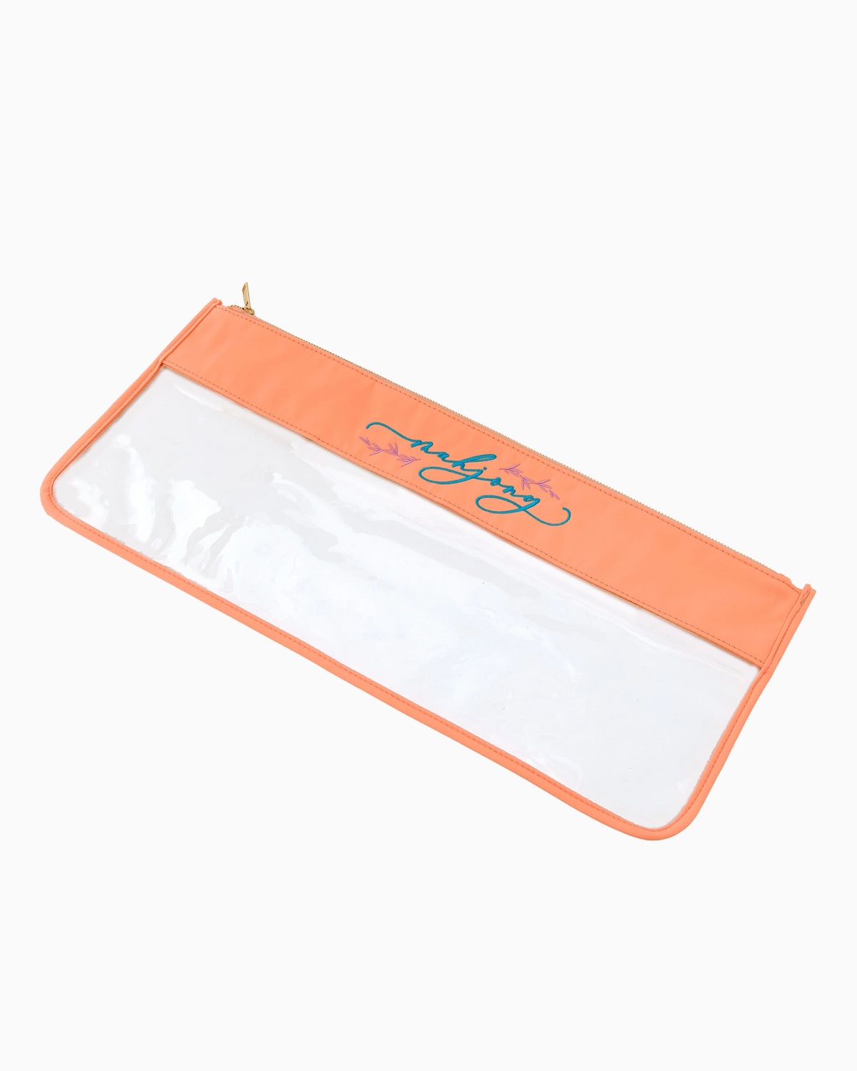 Peach Script Mahjong Tile Bag-Lemons and Limes Boutique