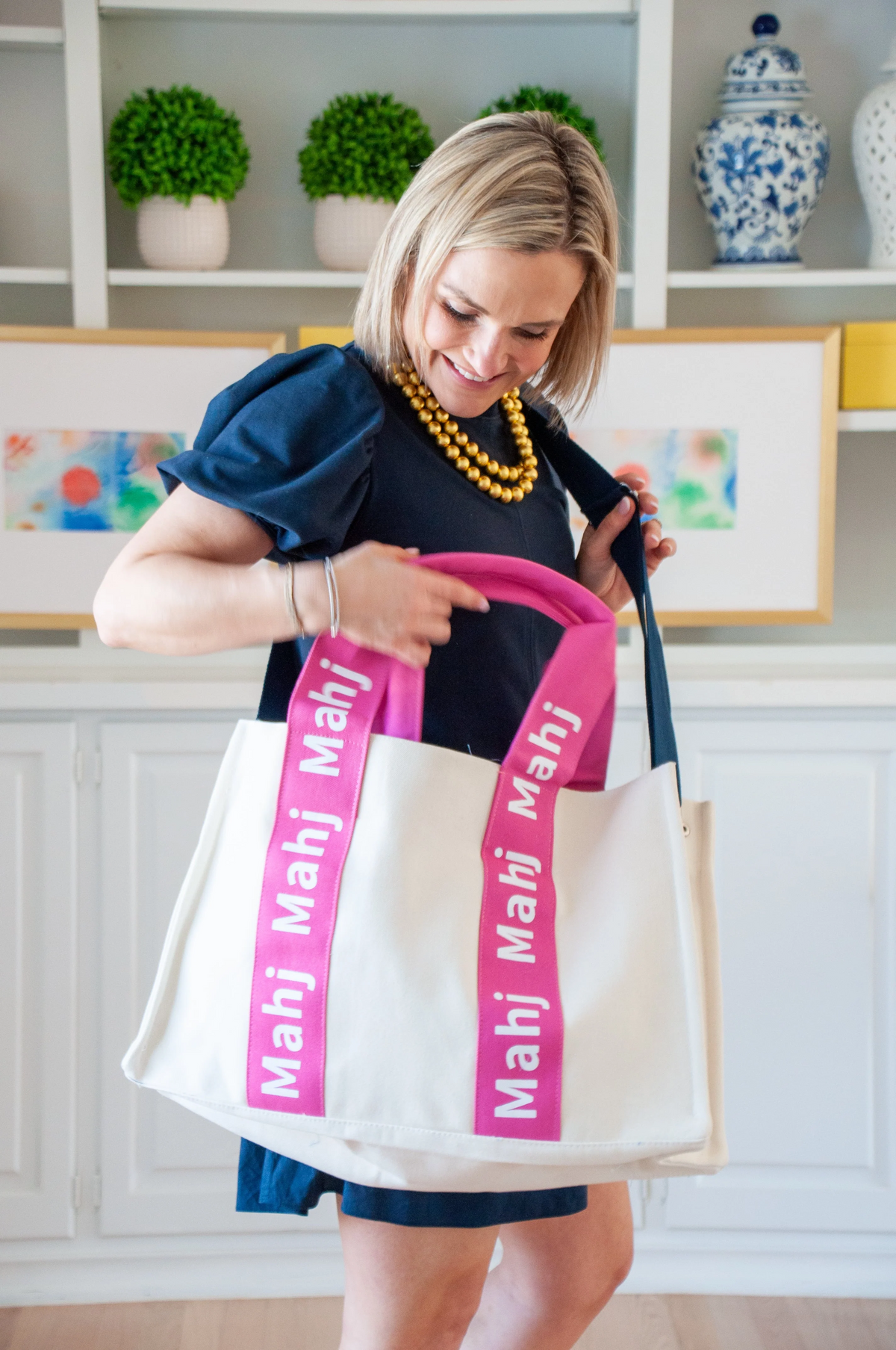 Pink Mahj It All Bag-Lemons and Limes Boutique