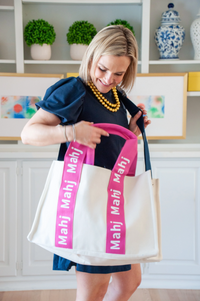 Pink Mahj It All Bag-Lemons and Limes Boutique