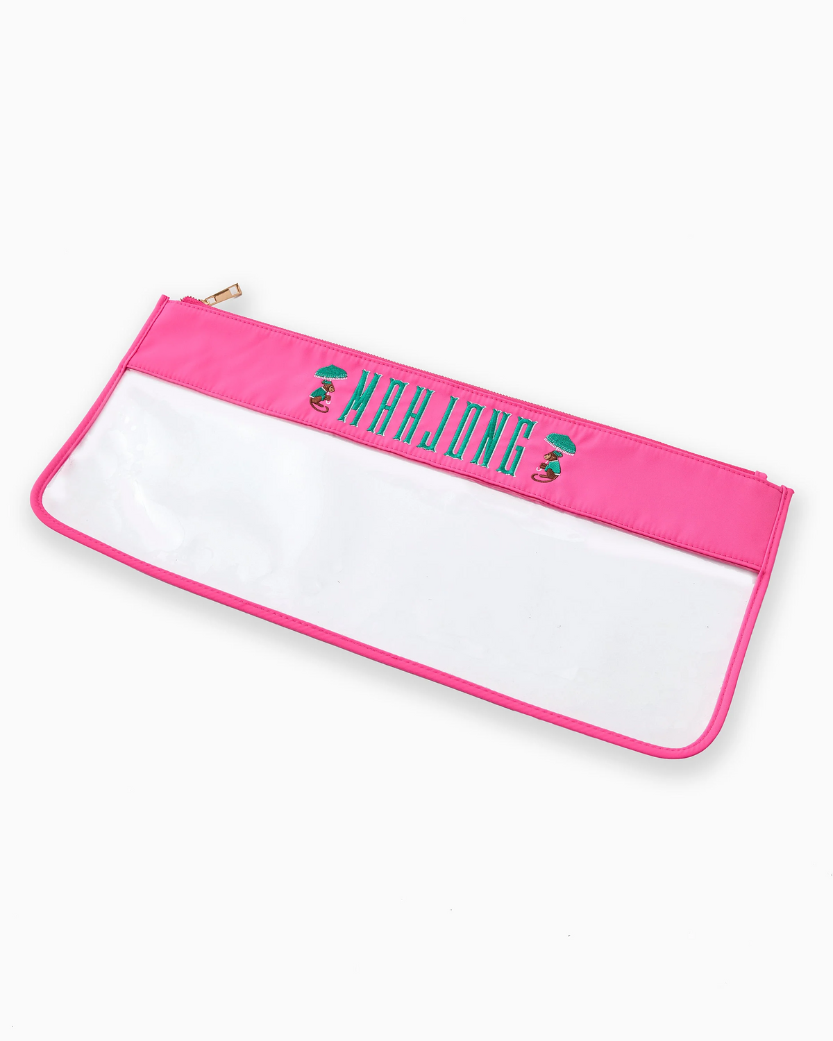 Pink Monkey Mahjong Tile Bag-Lemons and Limes Boutique