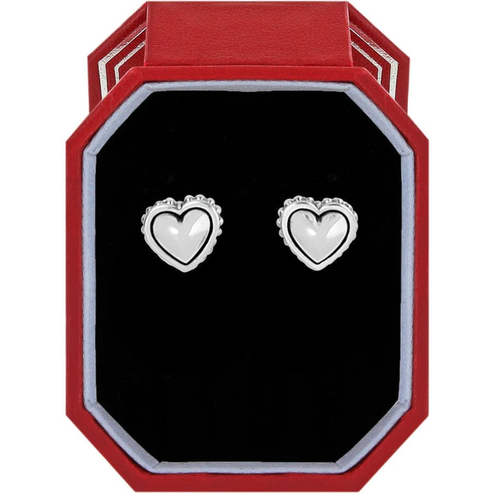 Pretty Tough Petite Heart Post Earrings in Gift Box by Brighton--Lemons and Limes Boutique