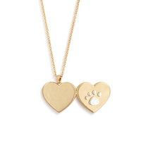 Pawprint Love You Locket in Gold-Lemons and Limes Boutique