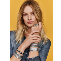 Roped Heart Braid Bandit Bracelet in Black by Brighton-Lemons and Limes Boutique