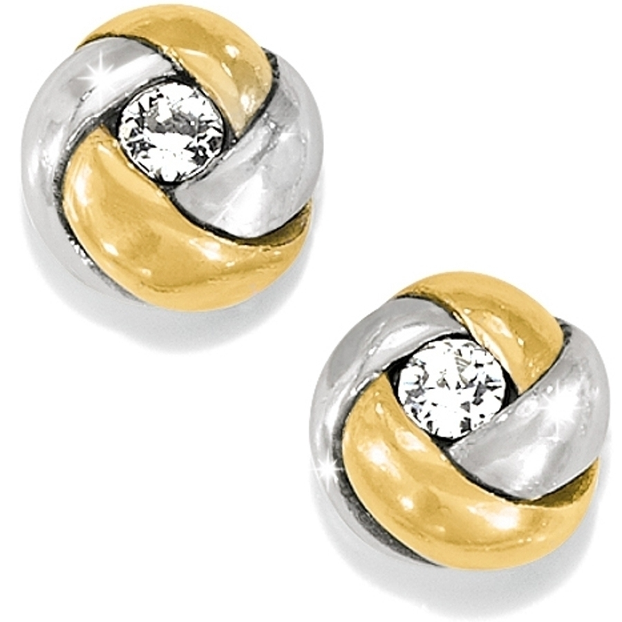 Love Me Knot Mini Post Earrings in Gold & Silver by Brighton-Lemons and Limes Boutique