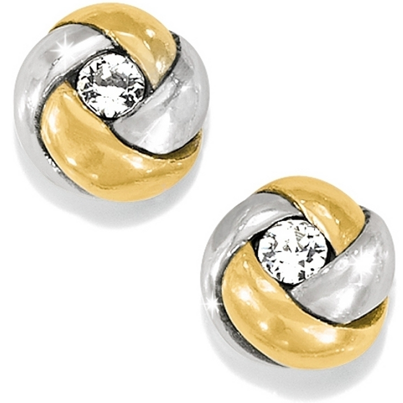 Love Me Knot Mini Post Earrings in Gold & Silver by Brighton-Lemons and Limes Boutique