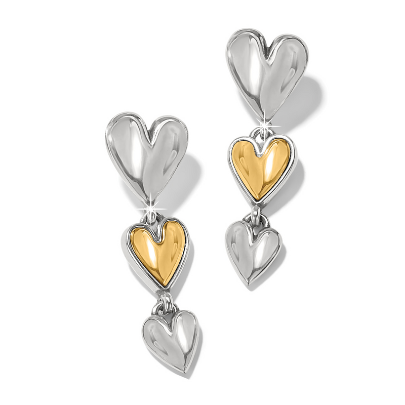 Cascade Heart Trio Post Drop by Brighton-Lemons and Limes Boutique