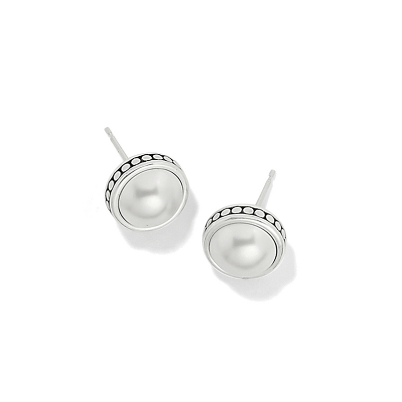 Pebble Dot Pearl Post Earrings by Brighton-Lemons and Limes Boutique