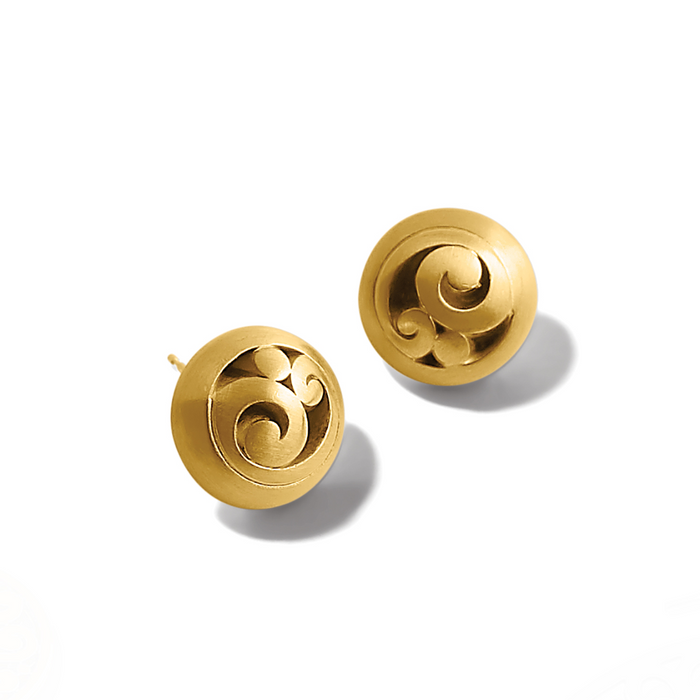 Contempo Post Earrings in Gold by Brighton--Lemons and Limes Boutique