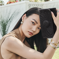 Ferrara Two Tone Luce Post Drop Earrings by Brighton-Lemons and Limes Boutique