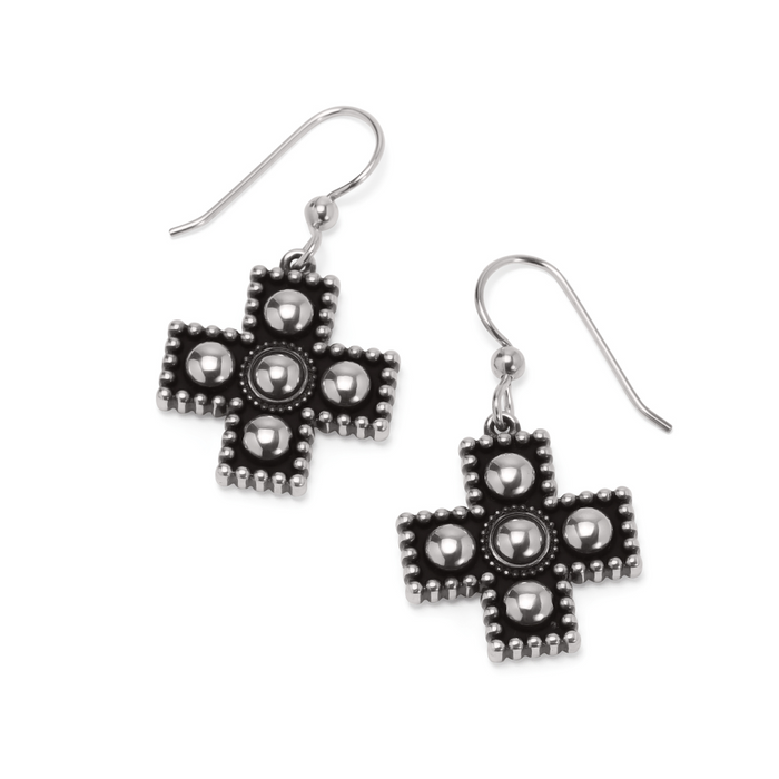 Pretty Tough Small Cross Earrings by Brighton--Lemons and Limes Boutique