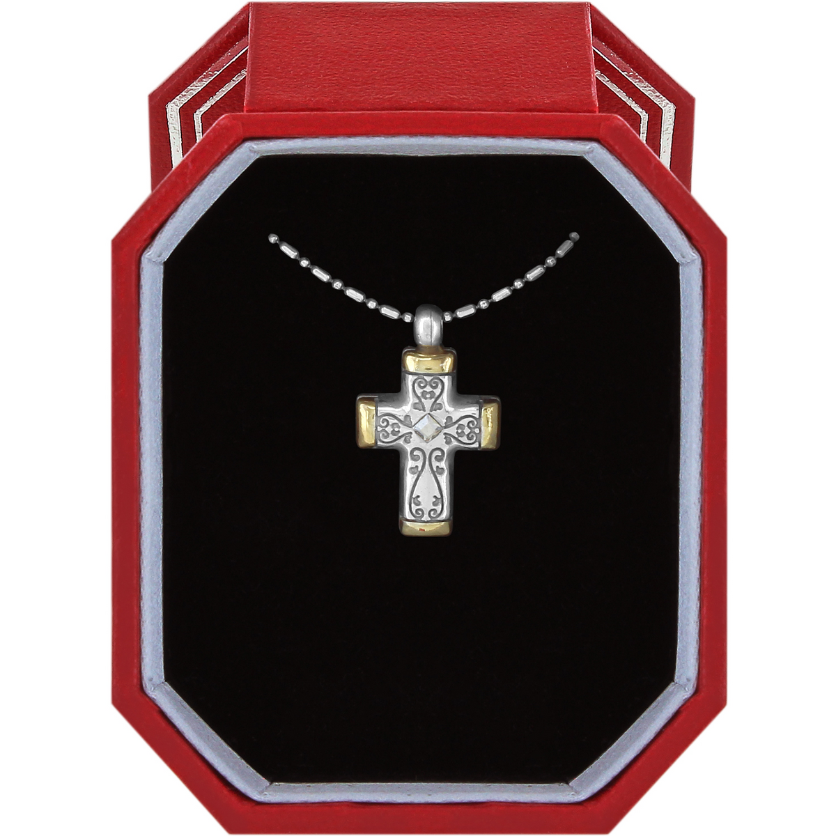 Venezia Petite Cross Necklace Gift Box by Brighton-Lemons and Limes Boutique