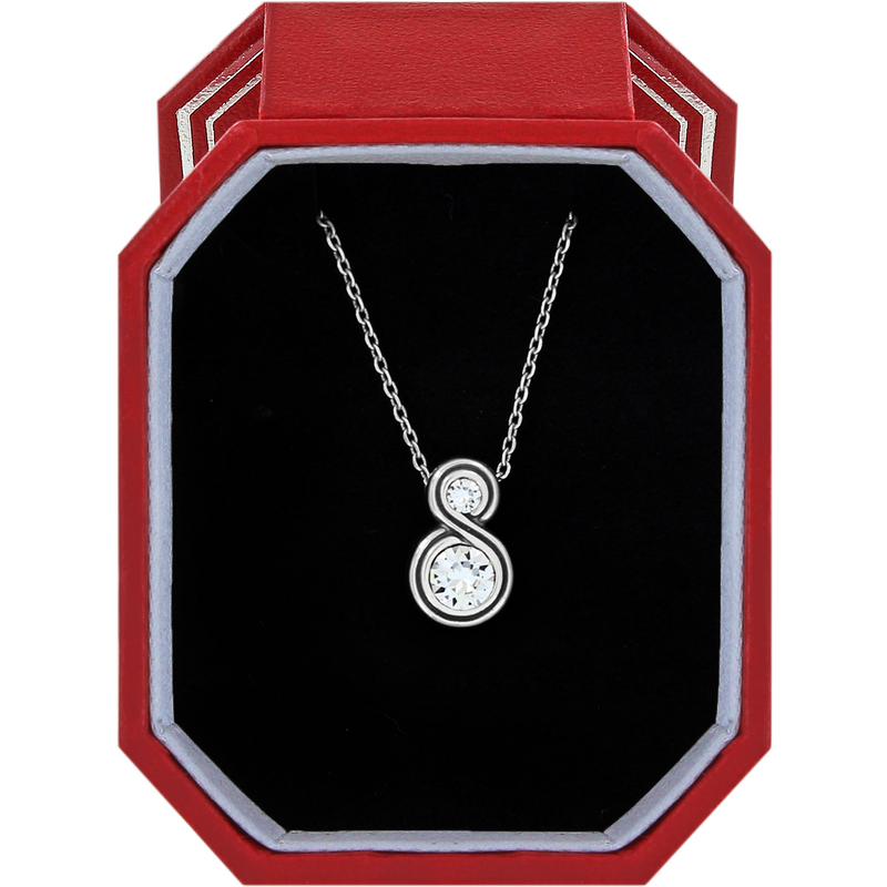 Infinity Sparkle Petite Necklace in Gift Box by Brighton-Lemons and Limes Boutique