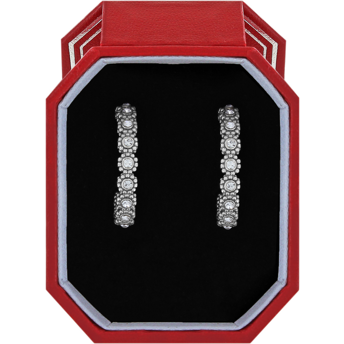 Twinkle Splendor Small Hoop Earrings in Gift Box by Brighton-Lemons and Limes Boutique