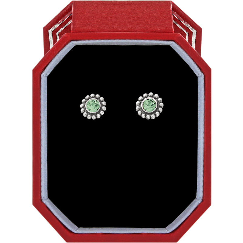 Twinkle Peridot Mini Post Earrings in Gift Box by Brighton--Lemons and Limes Boutique