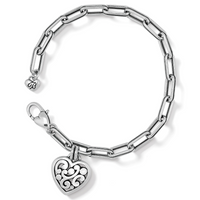 Contempo Heart Link Bracelet by Brighton-Lemons and Limes Boutique