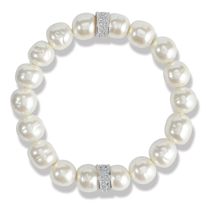 Meridian Petite Pearl Stretch Bracelet by Brighton--Lemons and Limes Boutique