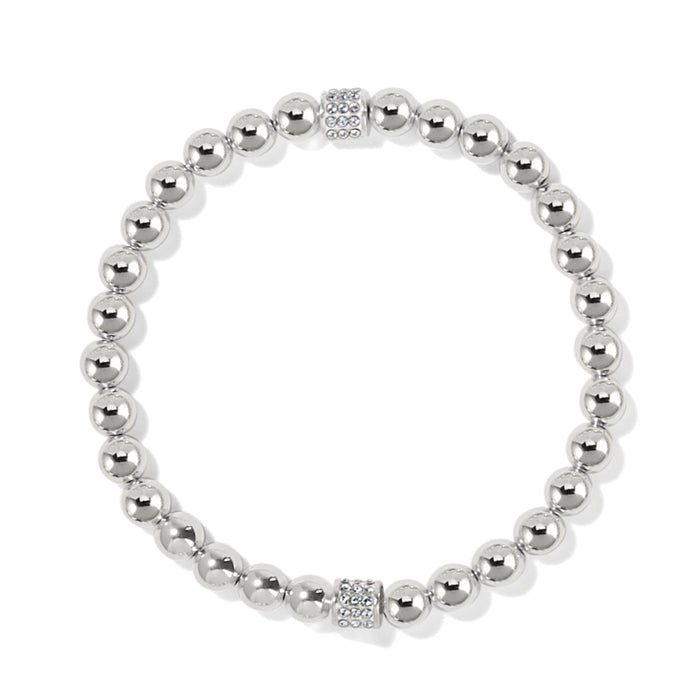 Meridian Petite Silver Stretch Bracelet by Brighton--Lemons and Limes Boutique
