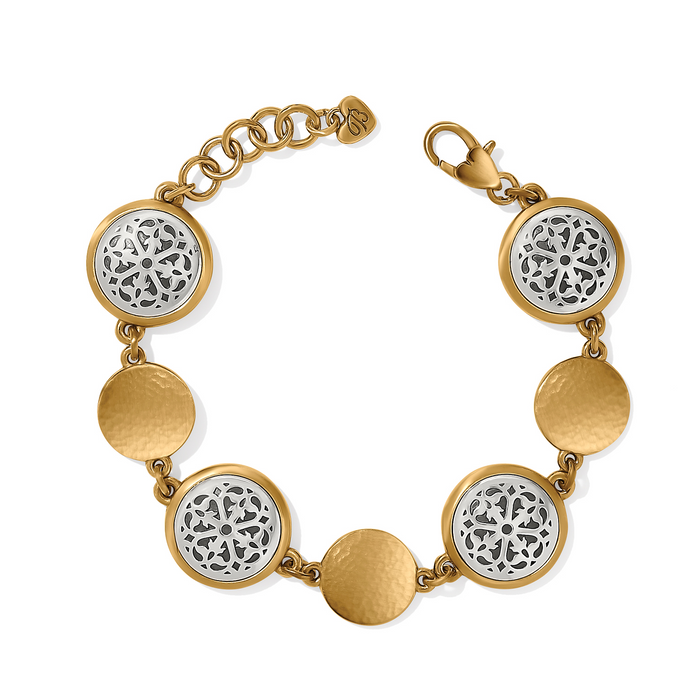 Ferrara Two Tone Luce Link Bracelet by Brighton-Lemons and Limes Boutique